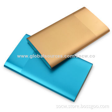 High-quality Portable Li-polymer Power Banks, Super Slim, Fashionable, 6,000mAh Capacity